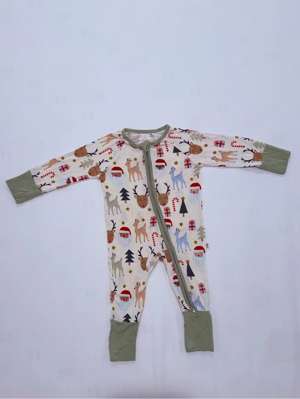 Baby Matching Bamboo Holiday Christmas Pajama Set